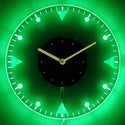 ADVPRO Man Cave Bold Illuminated Edge Lit Bar Beer Neon Sign Wall Clock with LED Night Light cnc2020 - Green