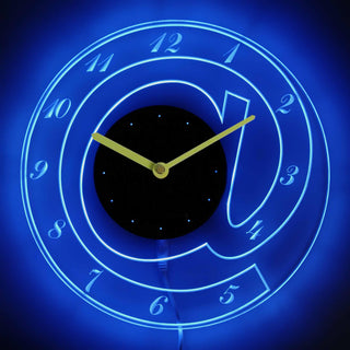 ADVPRO at Symbol @ Design Illuminated Edge Lit Bar Beer Neon Sign Wall Clock with LED Night Light cnc2022 - Blue
