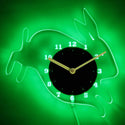 ADVPRO Rabbit Nursery Kids Illuminated Edge Lit Bar Beer Neon Sign Wall Clock with LED Night Light cnc2029 - Green