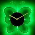 ADVPRO Butterfly Nursery Girl Illuminated Edge Lit Bar Beer Neon Sign Wall Clock with LED Night Light cnc2042 - Green