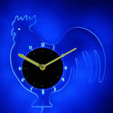 ADVPRO Chicken Hen Nursery Kids Illuminated Edge Lit Bar Beer Neon Sign Wall Clock with LED Night Light cnc2047 - Blue