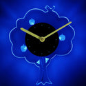 ADVPRO Apple Tree Nursery Illuminated Edge Lit Bar Beer Neon Sign Wall Clock with LED Night Light cnc2053 - Blue