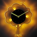 ADVPRO Apple Tree Nursery Illuminated Edge Lit Bar Beer Neon Sign Wall Clock with LED Night Light cnc2053 - Yellow