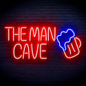 ADVPRO The Man Cave with Beer Mug Ultra-Bright LED Neon Sign fn-i4032 - Blue & Red
