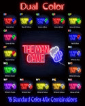 ADVPRO The Man Cave with Beer Mug Ultra-Bright LED Neon Sign fn-i4032 - Dual-Color