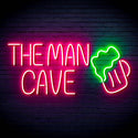 ADVPRO The Man Cave with Beer Mug Ultra-Bright LED Neon Sign fn-i4032 - Green & Pink