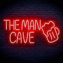 ADVPRO The Man Cave with Beer Mug Ultra-Bright LED Neon Sign fn-i4032 - Red