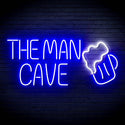 ADVPRO The Man Cave with Beer Mug Ultra-Bright LED Neon Sign fn-i4032 - White & Blue