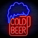 ADVPRO Cold Beer Ultra-Bright LED Neon Sign fn-i4039 - Blue & Red