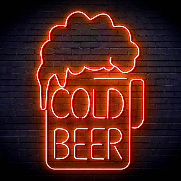 ADVPRO Cold Beer Ultra-Bright LED Neon Sign fn-i4039 - Orange