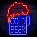 ADVPRO Cold Beer Ultra-Bright LED Neon Sign fn-i4039 - Red & Blue