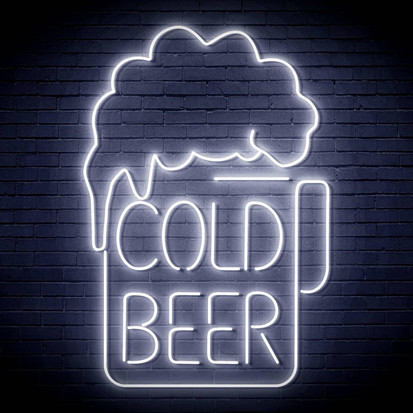 ADVPRO Cold Beer Ultra-Bright LED Neon Sign fn-i4039 - White
