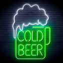 ADVPRO Cold Beer Ultra-Bright LED Neon Sign fn-i4039 - White & Green