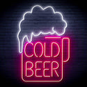 ADVPRO Cold Beer Ultra-Bright LED Neon Sign fn-i4039 - White & Pink