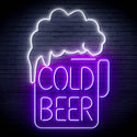 ADVPRO Cold Beer Ultra-Bright LED Neon Sign fn-i4039 - White & Purple