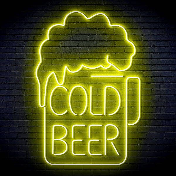 ADVPRO Cold Beer Ultra-Bright LED Neon Sign fn-i4039 - Yellow