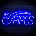ADVPRO Cigarette Ciga Pipes Ultra-Bright LED Neon Sign fn-i4040 - Blue