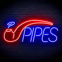 ADVPRO Cigarette Ciga Pipes Ultra-Bright LED Neon Sign fn-i4040 - Blue & Red