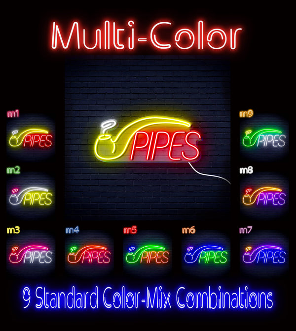 ADVPRO Cigarette Ciga Pipes Ultra-Bright LED Neon Sign fn-i4040 - Multi-Color