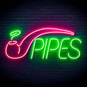 ADVPRO Cigarette Ciga Pipes Ultra-Bright LED Neon Sign fn-i4040 - Green & Pink