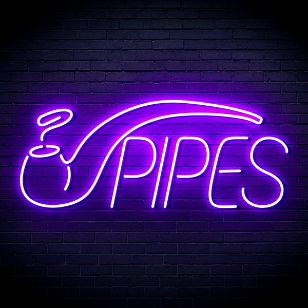 ADVPRO Cigarette Ciga Pipes Ultra-Bright LED Neon Sign fn-i4040 - Purple