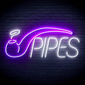 ADVPRO Cigarette Ciga Pipes Ultra-Bright LED Neon Sign fn-i4040 - White & Purple