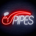 ADVPRO Cigarette Ciga Pipes Ultra-Bright LED Neon Sign fn-i4040 - White & Red