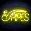 ADVPRO Cigarette Ciga Pipes Ultra-Bright LED Neon Sign fn-i4040 - Yellow