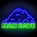 ADVPRO MANCAVE with a cave Ultra-Bright LED Neon Sign fn-i4042 - Green & Blue