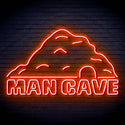 ADVPRO MANCAVE with a cave Ultra-Bright LED Neon Sign fn-i4042 - Orange