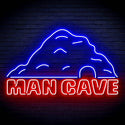 ADVPRO MANCAVE with a cave Ultra-Bright LED Neon Sign fn-i4042 - Red & Blue