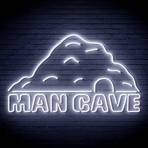 ADVPRO MANCAVE with a cave Ultra-Bright LED Neon Sign fn-i4042 - White
