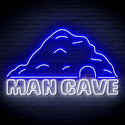 ADVPRO MANCAVE with a cave Ultra-Bright LED Neon Sign fn-i4042 - White & Blue