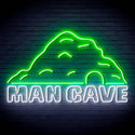ADVPRO MANCAVE with a cave Ultra-Bright LED Neon Sign fn-i4042 - White & Green