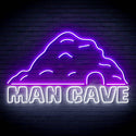 ADVPRO MANCAVE with a cave Ultra-Bright LED Neon Sign fn-i4042 - White & Purple