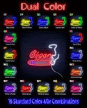 ADVPRO Cigarette Ciga Pipes Ultra-Bright LED Neon Sign fn-i4043 - Dual-Color