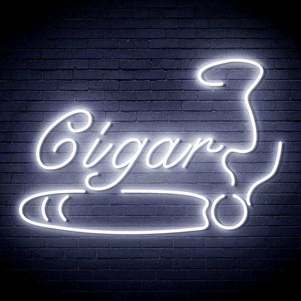 ADVPRO Cigarette Ciga Pipes Ultra-Bright LED Neon Sign fn-i4043 - White