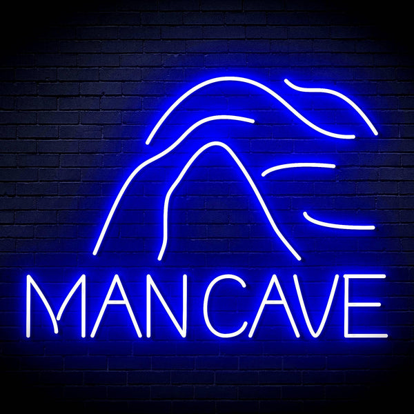 ADVPRO MANCAVE with a cave Ultra-Bright LED Neon Sign fn-i4044 - Blue