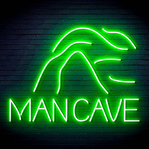 ADVPRO MANCAVE with a cave Ultra-Bright LED Neon Sign fn-i4044 - Golden Yellow