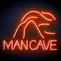 ADVPRO MANCAVE with a cave Ultra-Bright LED Neon Sign fn-i4044 - Orange