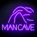 ADVPRO MANCAVE with a cave Ultra-Bright LED Neon Sign fn-i4044 - Purple