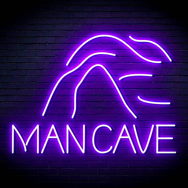 ADVPRO MANCAVE with a cave Ultra-Bright LED Neon Sign fn-i4044 - Purple