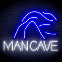 ADVPRO MANCAVE with a cave Ultra-Bright LED Neon Sign fn-i4044 - White & Blue