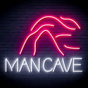 ADVPRO MANCAVE with a cave Ultra-Bright LED Neon Sign fn-i4044 - White & Pink