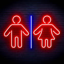 ADVPRO Male and Femal Restroom Toilet Washroom Ultra-Bright LED Neon Sign fn-i4046 - Blue & Red