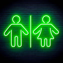 ADVPRO Male and Femal Restroom Toilet Washroom Ultra-Bright LED Neon Sign fn-i4046 - Golden Yellow