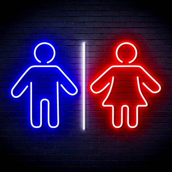 ADVPRO Male and Femal Restroom Toilet Washroom Ultra-Bright LED Neon Sign fn-i4046 - Multi-Color 1