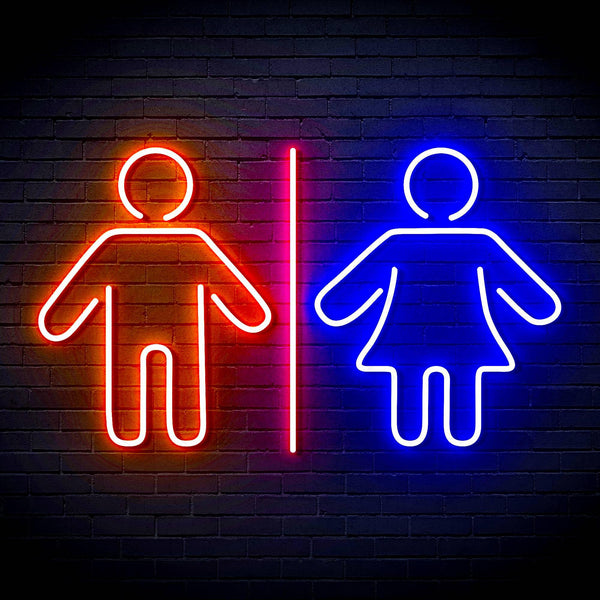 ADVPRO Male and Femal Restroom Toilet Washroom Ultra-Bright LED Neon Sign fn-i4046 - Multi-Color 3