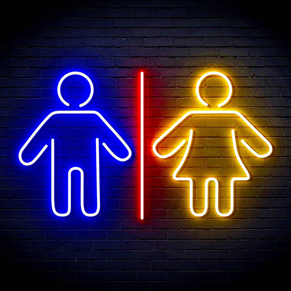 ADVPRO Male and Femal Restroom Toilet Washroom Ultra-Bright LED Neon Sign fn-i4046 - Multi-Color 9