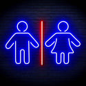 ADVPRO Male and Femal Restroom Toilet Washroom Ultra-Bright LED Neon Sign fn-i4046 - Red & Blue